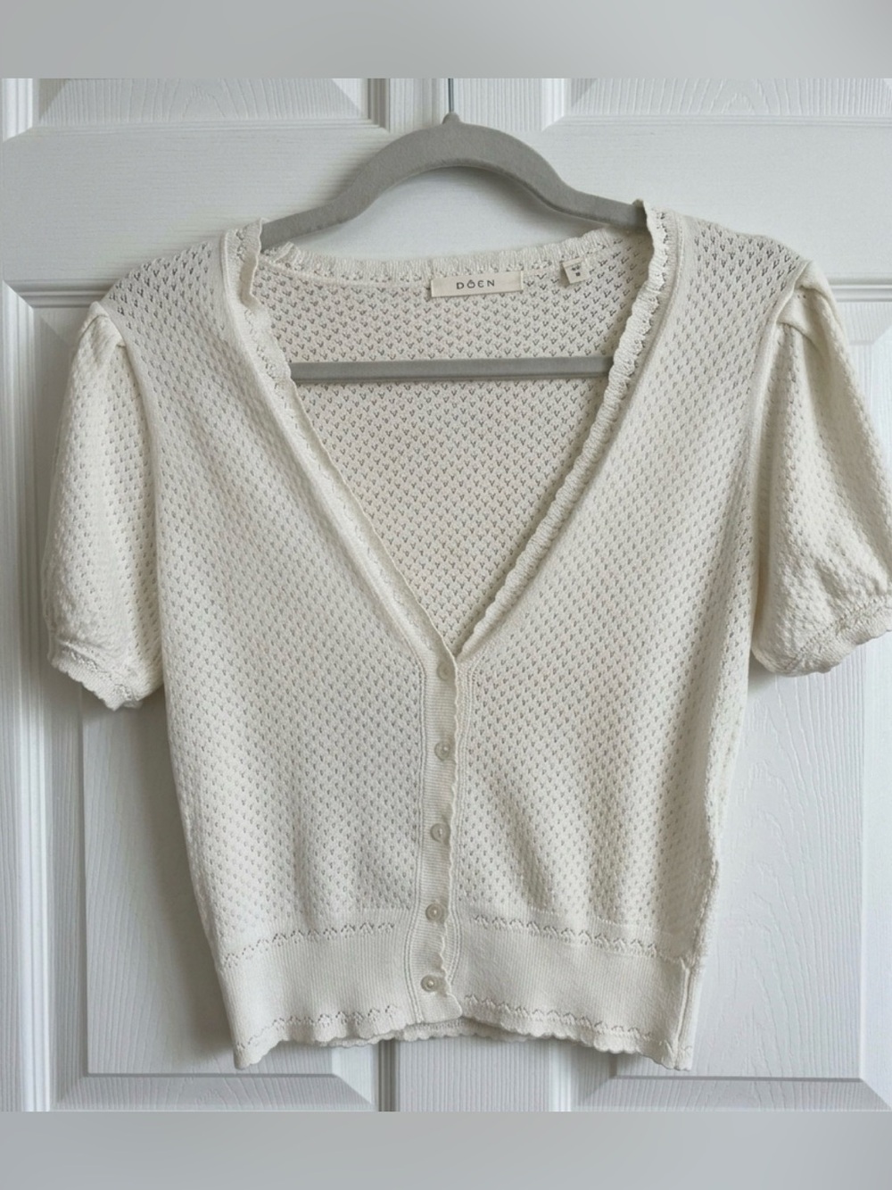 DรEN Ambrose Cardigan in Ivory Womenโs Size Small